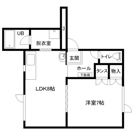 東5丁目 徒歩3分 2階の物件間取画像